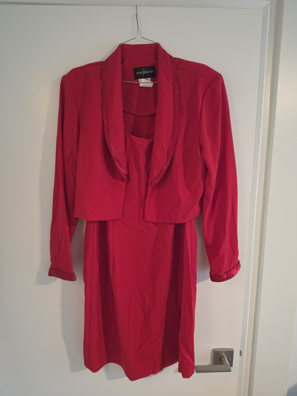 Jones New York Red Dress with Matching Jacket
